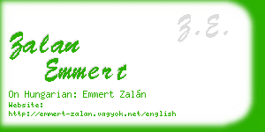 zalan emmert business card